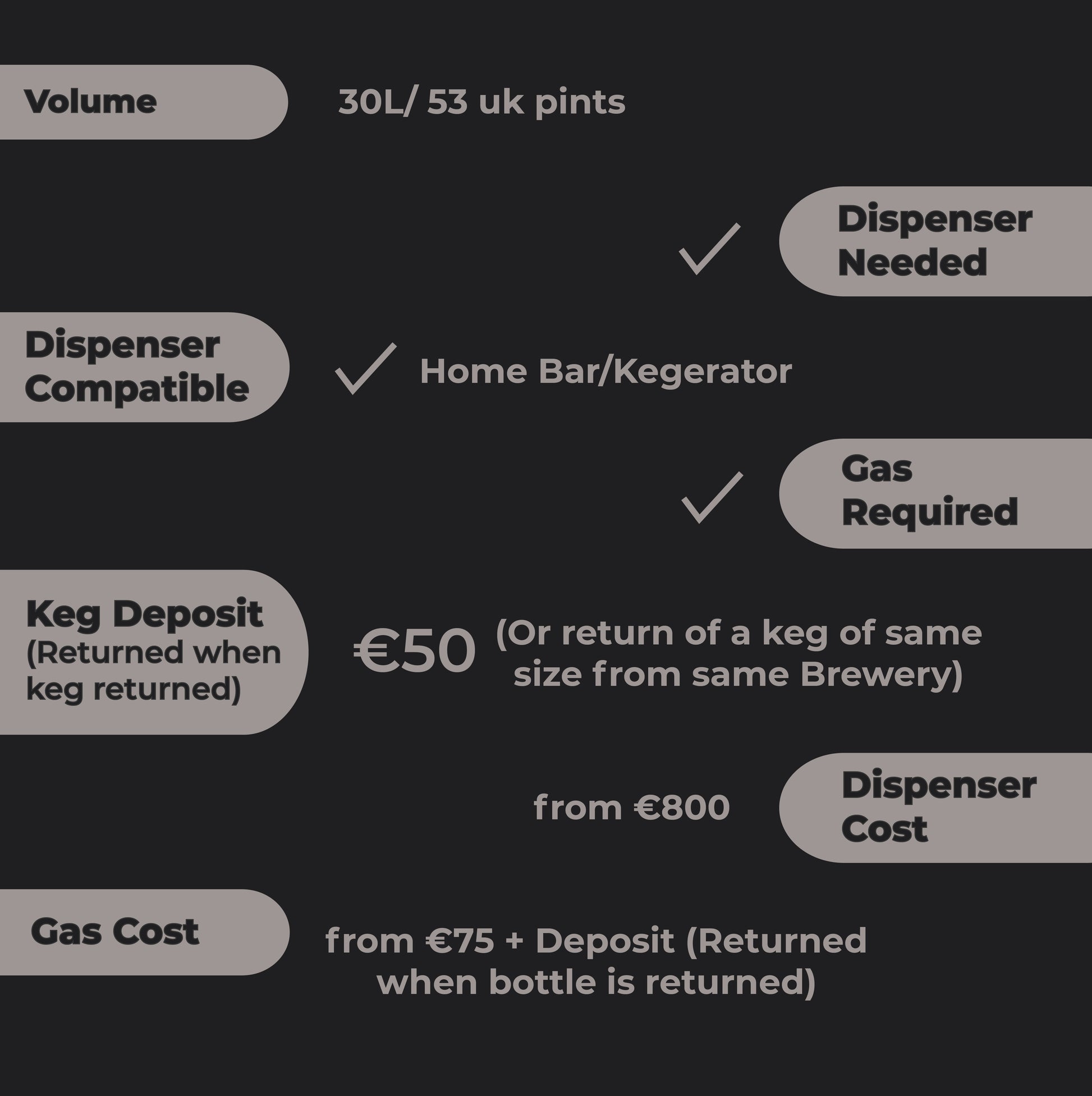 Ballykilcavan - Blackwell Irish Stout - 4.2% ABV - 30L Keg (53 Pints) - Stainless Steel Keg - TheKegCru.ie