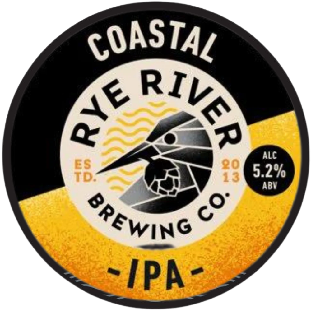 Rye River - Coastal IPA - Hybrid East/West Coastal IPA - 5.2% ABV - 30L Keg (53 Pints) - Stainless Steel Keg - TheKegCru.ie