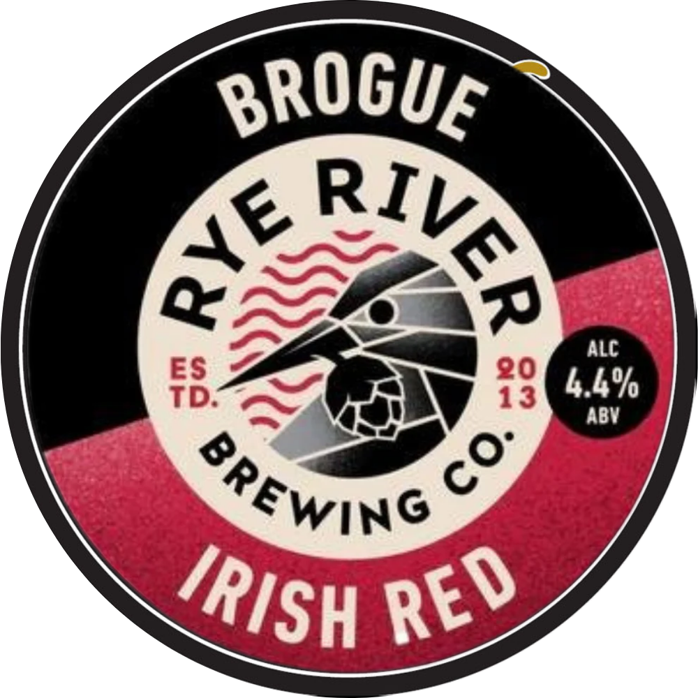 Rye River - Brogue - Irish Red Ale - 4.4% ABV - 30L Keg (53 Pints) - Stainless Steel Keg - TheKegCru.ie