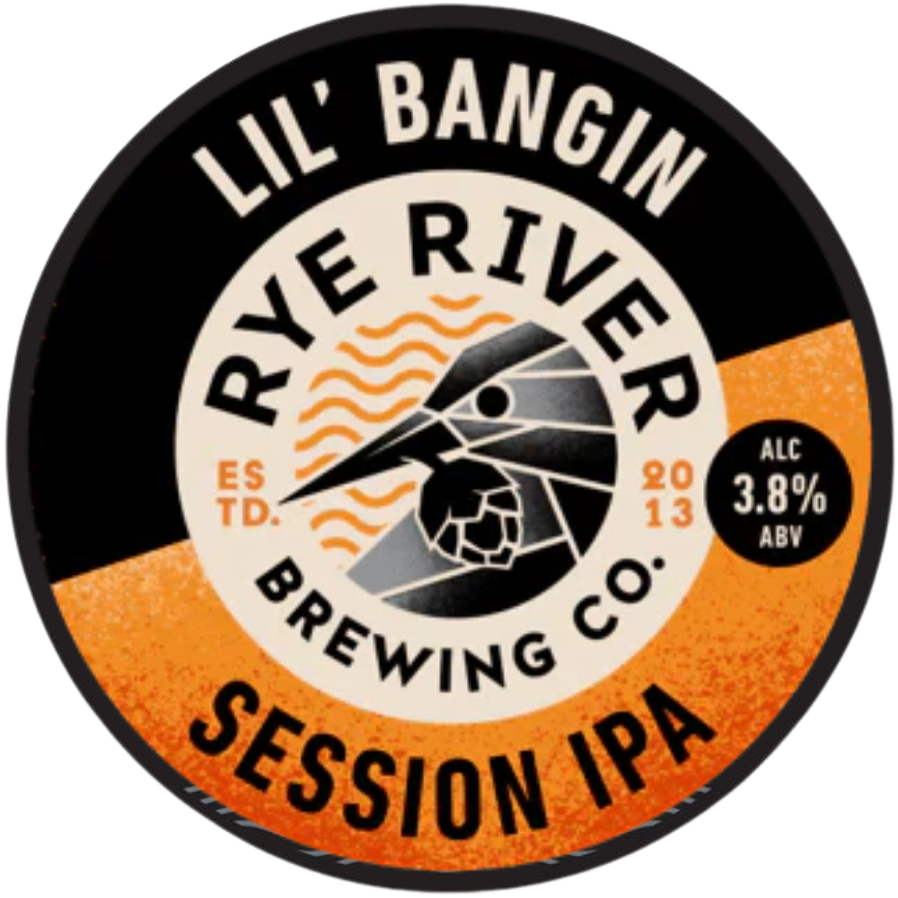 Rye River - Lil Bangin IPA - Session IPA - 3.8% ABV - 30L Keg (53 Pints) - Stainless Steel Keg - TheKegCru.ie