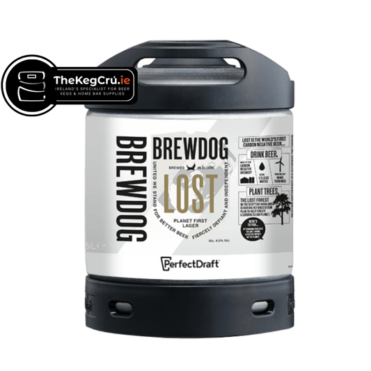 BrewDog Lost Lager PerfectDraft Keg - Lager – 4.5% ABV - 6L PerfectDraft Keg - TheKegCru.ie