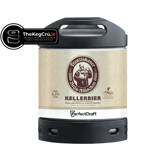 Franziskaner Kellerbier PerfectDraft Keg- Kellerbier - 5.2% ABV - 6L PerfectDraft Keg - TheKegCru.ie