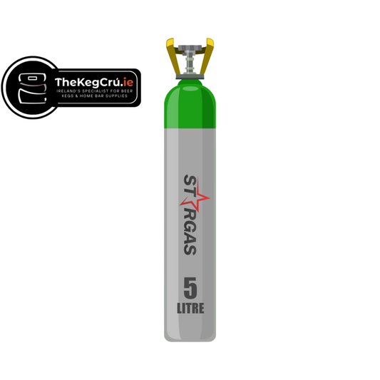 Gas - 75/25 Mix - 5L Gas Cylinder (NEW) - TheKegCru.ie