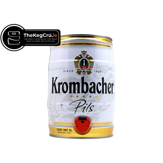 Krombacher Pils -Lager - 4.8% ABV - Fresh 5L Keg - TheKegCru.ie