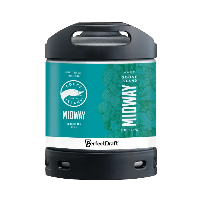 Goose Island Midway PerfectDraft Keg - Session IPA - 4.1% ABV - 6L PerfectDraft Keg - TheKegCru.ie