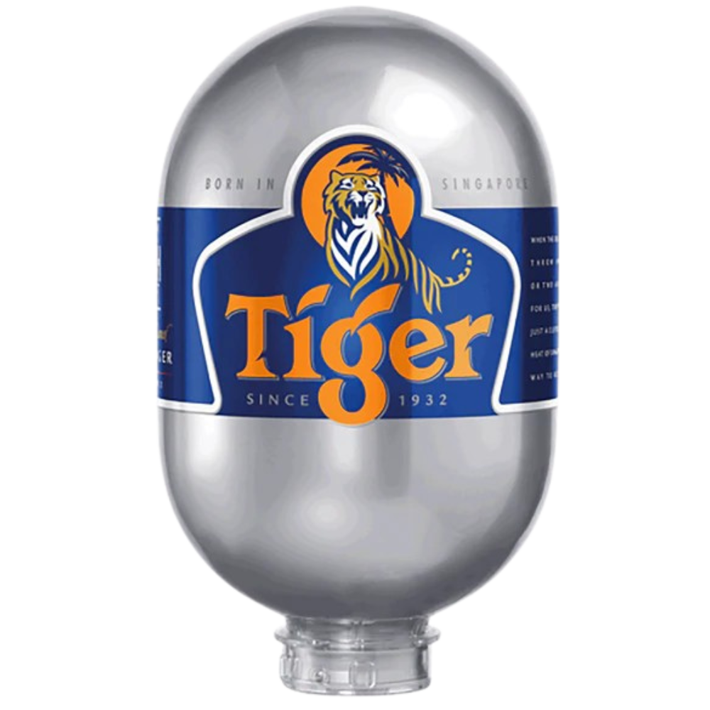 Tiger Blade Keg – Lager – 4.8% ABV - 8L Blade Keg - TheKegCru.ie