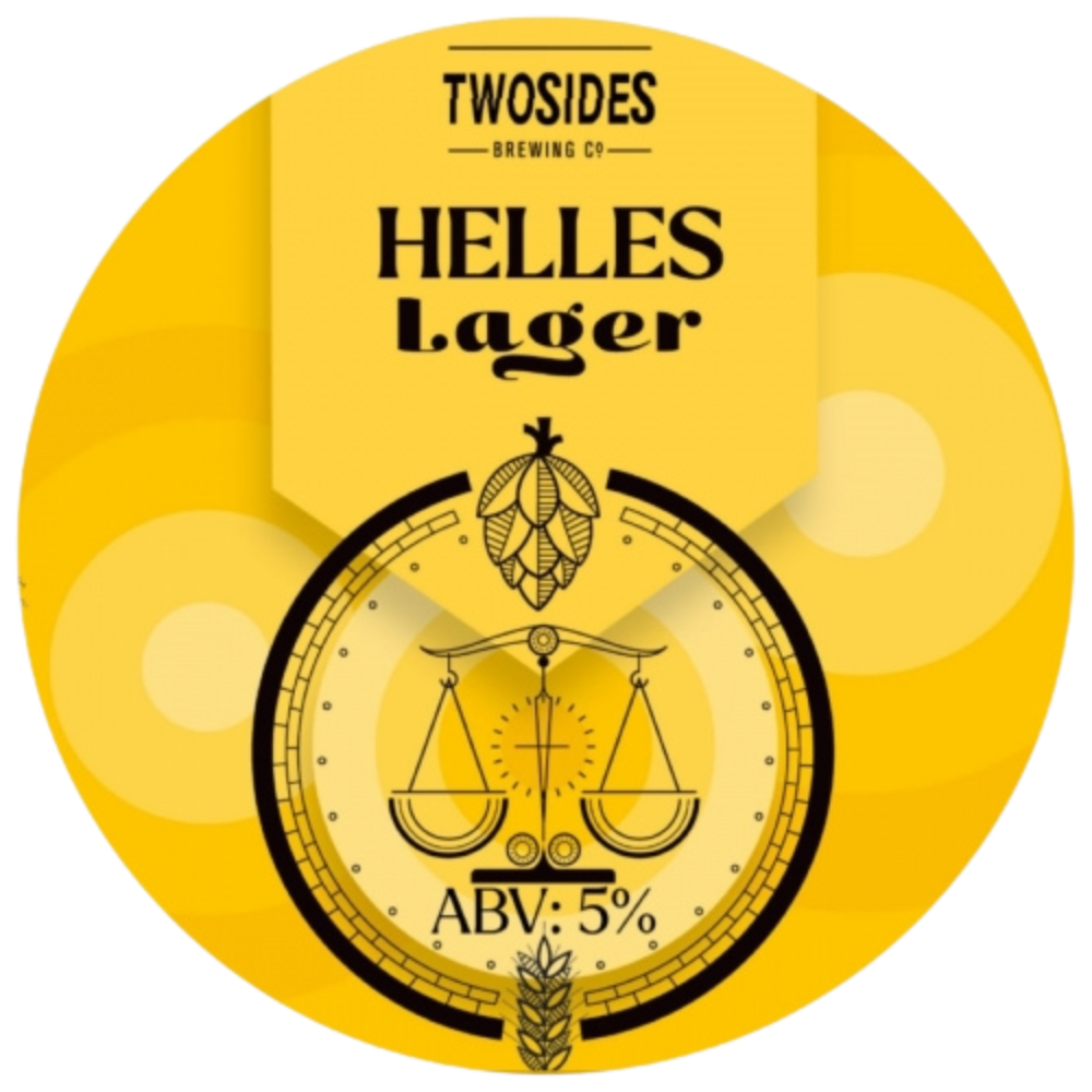 Two Sides Brewing Co. Helles - Lager - 5% ABV - 30L Keg (53 Pints) Stainless Steel Keg - TheKegCru.ie