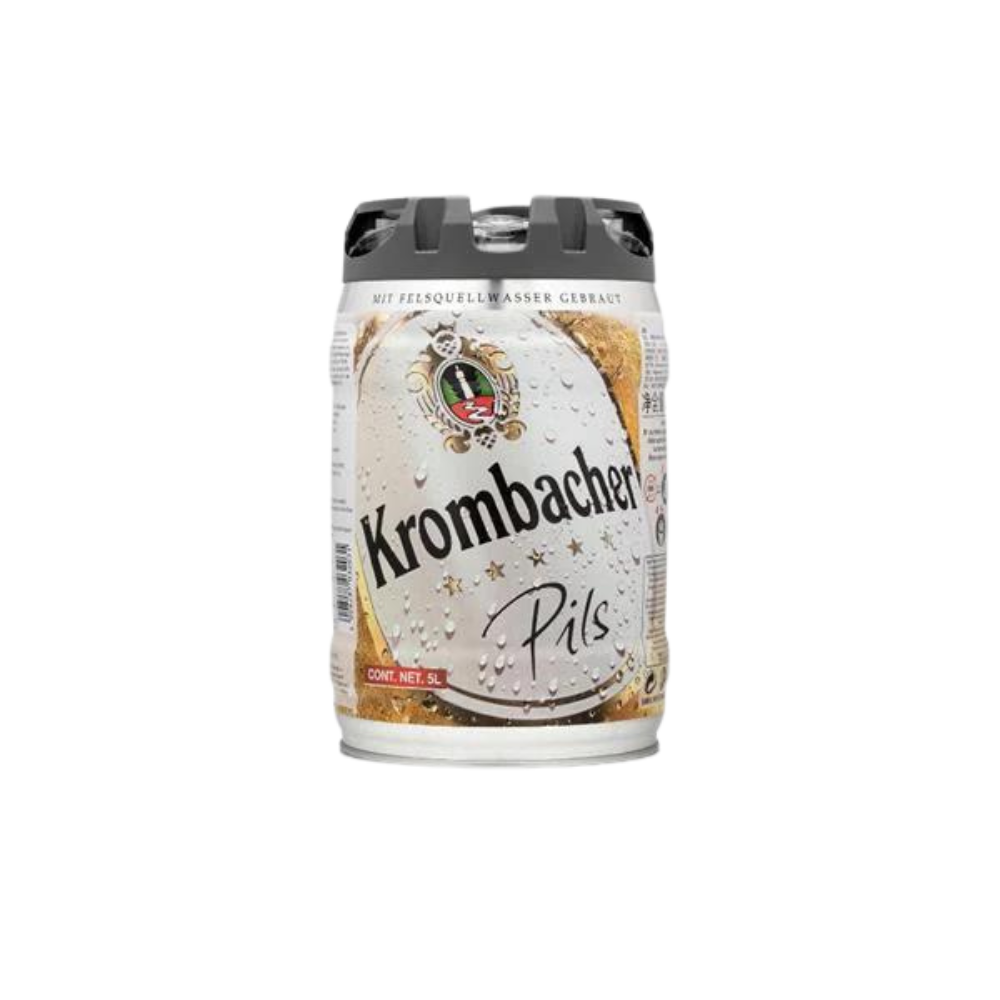 Krombacher Pils -Lager - 4.8% ABV - Fresh 5L Keg - TheKegCru.ie