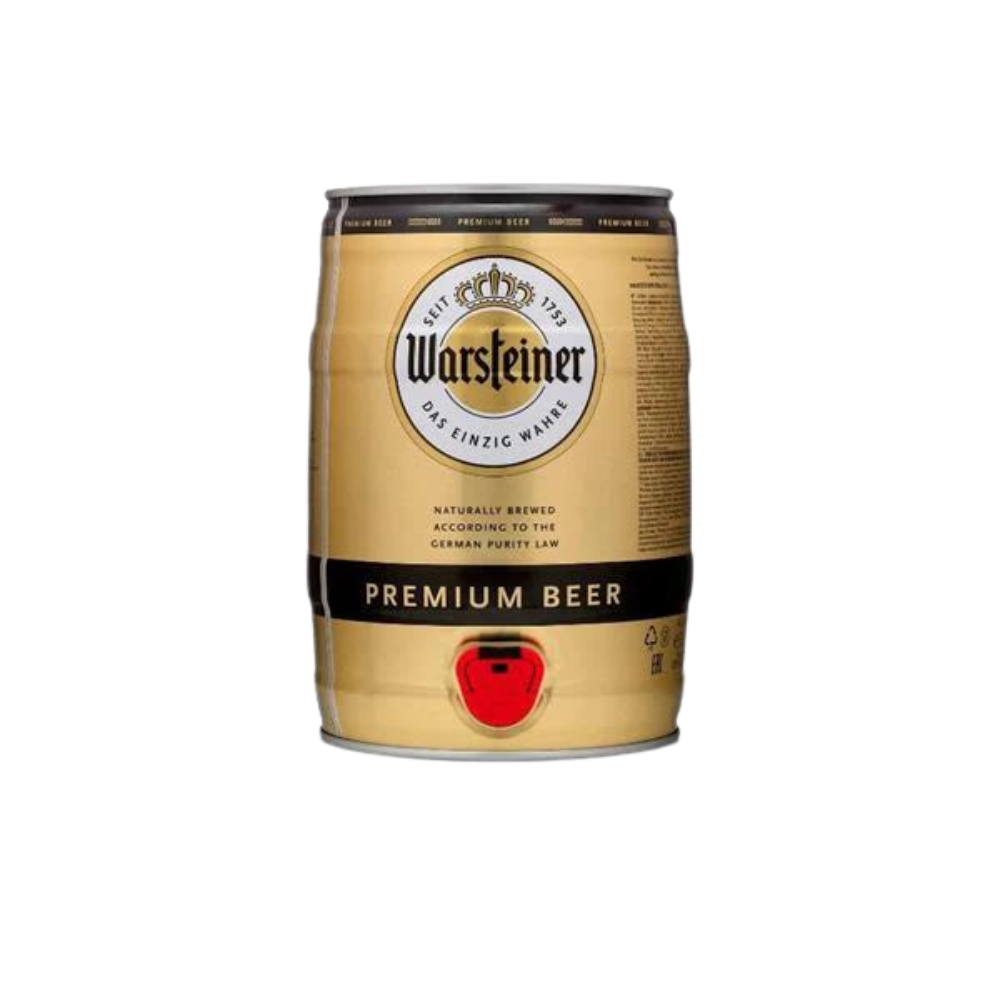 Warsteiner Premium Beer - Lager- 4.8% ABV - 5L Keg - TheKegCru.ie