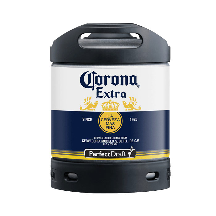 Corona Extra PerfectDraft Keg - Lager – 4.5% ABV - 6L PerfectDraft Keg - TheKegCru.ie