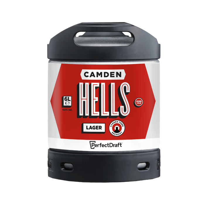 Camden Hells PerfectDraft Keg – Lager – 4.6% ABV - 6L PerfectDraft Keg - TheKegCru.ie