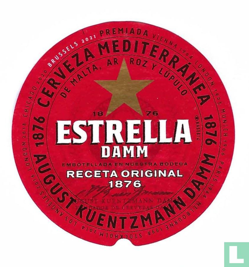 Estrella Damm - Lager - 4.6% ABV - 30L Keg (53 pints) - Stainless Steel Keg - TheKegCru.ie