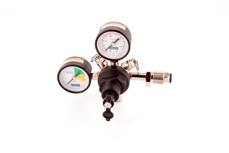 Mixed Gas .- Primary Regulator - Bottle Mounted - Dual Gauge - TheKegCru.ie
