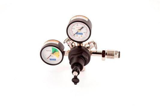 Mixed Gas .- Primary Regulator - Bottle Mounted - Dual Gauge - TheKegCru.ie