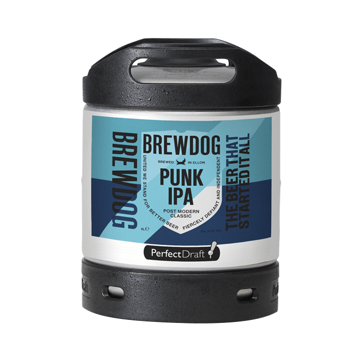 BrewDog Punk IPA PerfectDraft Keg – IPA – 5.4% ABV - 6L PerfectDraft Keg - TheKegCru.ie