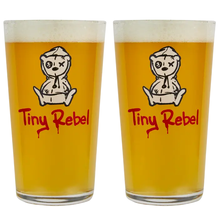 PerfectDraft Tiny Rebel Twin Pint Glass Pack - TheKegCru.ie