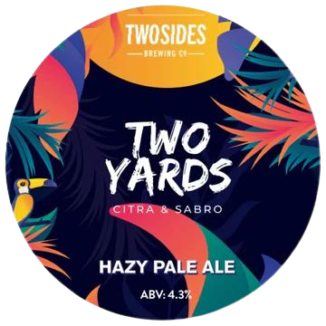 Two Sides Brewing Co. Two Yards - Hazy Pale Ale - 4.3% Abv 30l Keg (53 Pints) Stainless Steel Keg - TheKegCru.ie