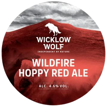 Wicklow Wolf - Wildfire - Hoppy Red Ale - 4.6% Abv - 30L Keg (52 Pints) - Stainless Steel Keg - TheKegCru.ie