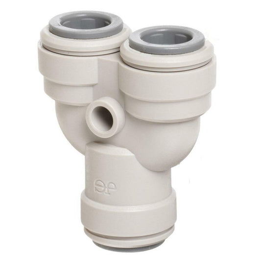 Equal Y Connector - 3/8" Push Fit to 3/8" Push Fit - TheKegCru.ie