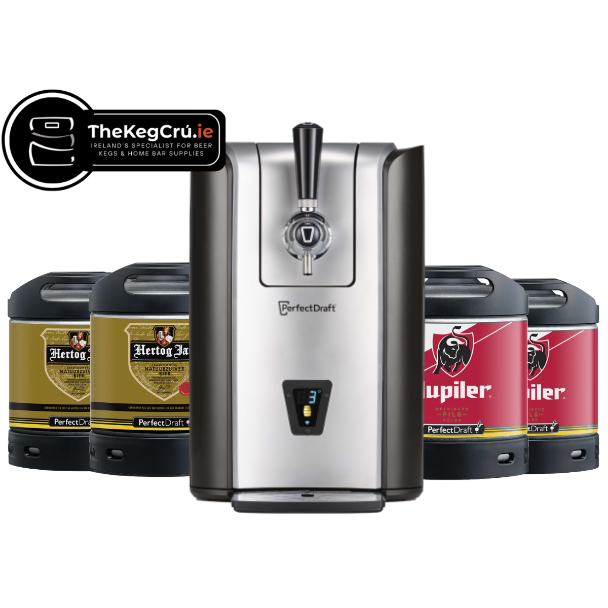 PerfectDraft - Hertog Jan/Jupiler Lager - 5.1 & 5.2% ABV - PerfectDraft Bundle - TheKegCru.ie