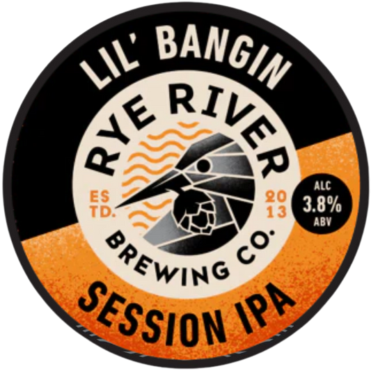Rye River - Lil Bangin IPA - Session IPA - 3.8% ABV - 30L Keg (53 Pints) - Stainless Steel Keg