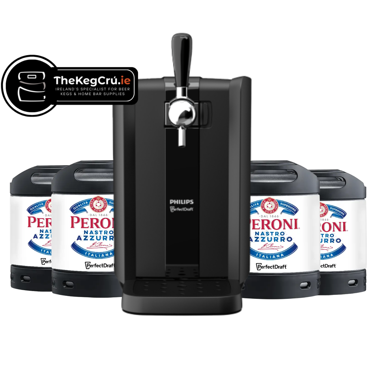 PerfectDraft - Peroni - Lager - 5% ABV - PerfectDraft Bundle - TheKegCru.ie