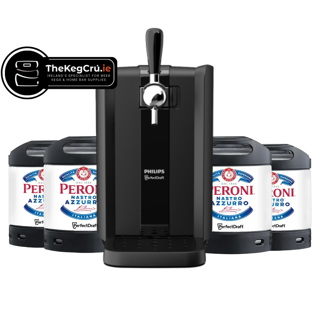 PerfectDraft - Peroni - Lager - 5% ABV - PerfectDraft Bundle - TheKegCru.ie