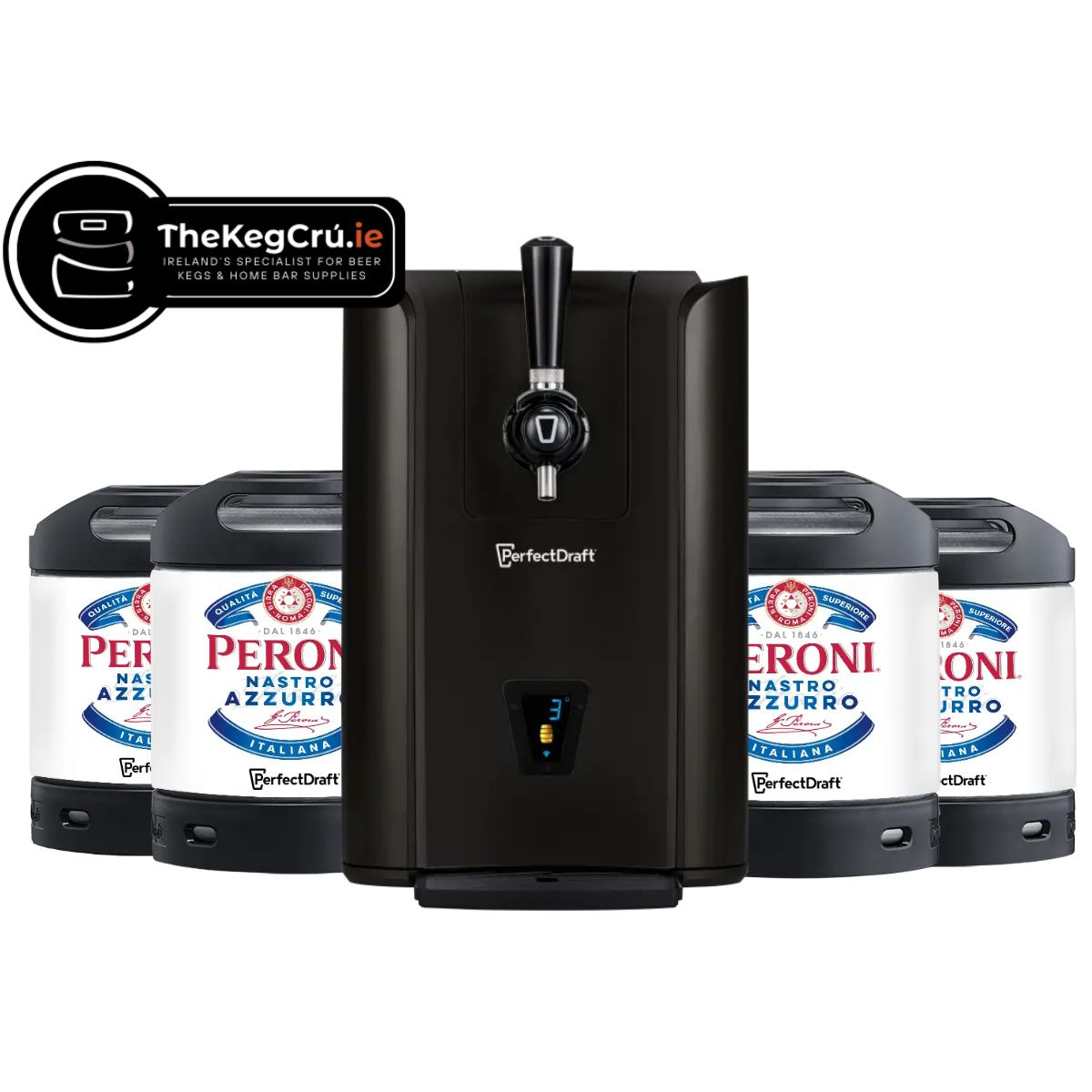 PerfectDraft - Peroni - Lager - 5% ABV - PerfectDraft Bundle - TheKegCru.ie
