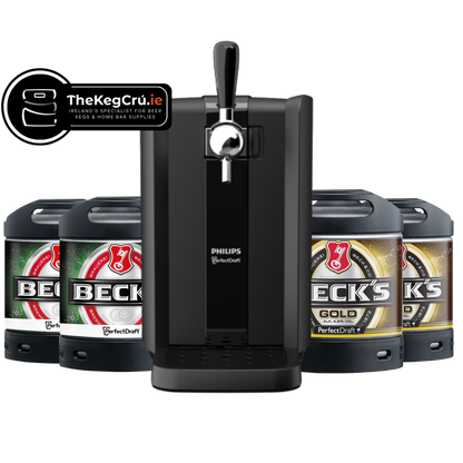 PerfectDraft - Becks/Becks Gold Lager - 4.9% ABV - PerfectDraft Bundle - TheKegCru.ie