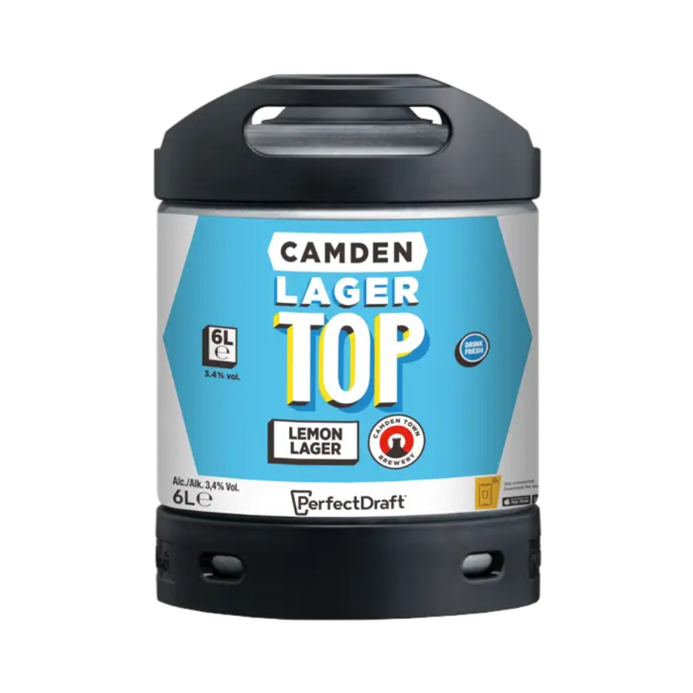 Camden Lager Top PerfectDraft Keg - Lager – 3.4% ABV - 6L PerfectDraft Keg