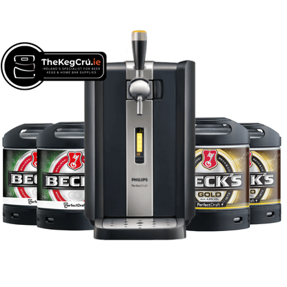 PerfectDraft - Becks/Becks Gold Lager - 4.9% ABV - PerfectDraft Bundle - TheKegCru.ie