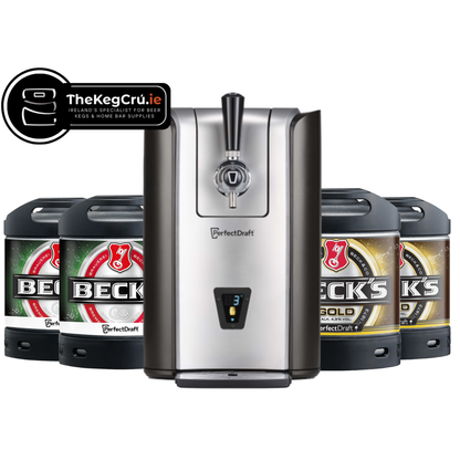 PerfectDraft - Becks/Becks Gold Lager - 4.9% ABV - PerfectDraft Bundle - TheKegCru.ie