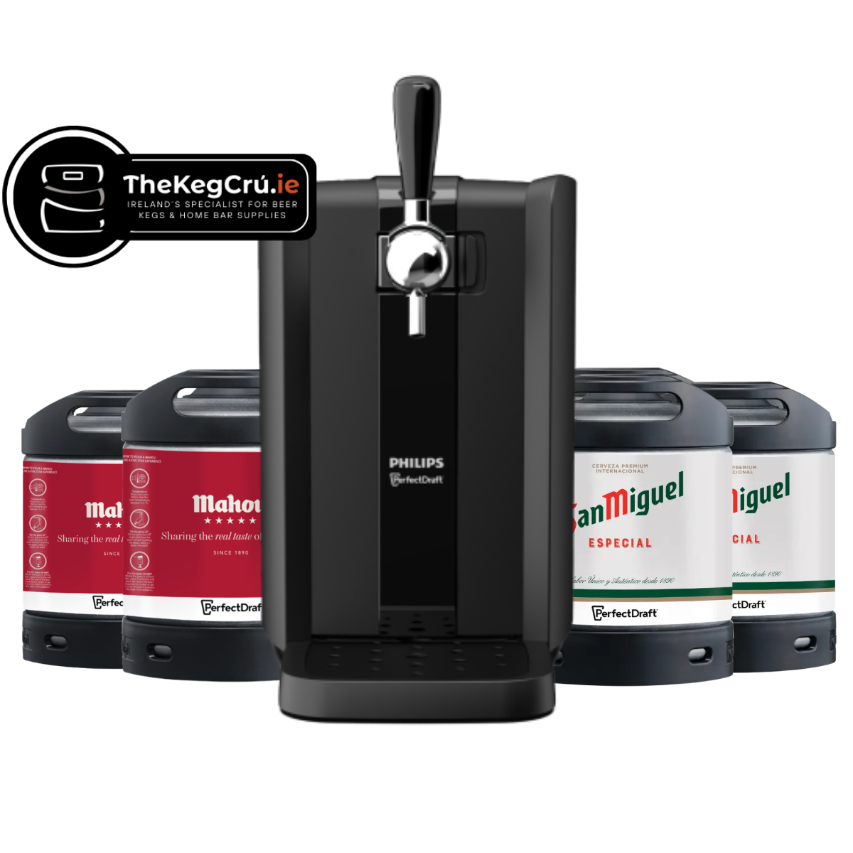 PerfectDraft - Mahou/San Miguel - Lager - 5.2 & 5.4% ABV - PerfectDraft Bundle - TheKegCru.ie