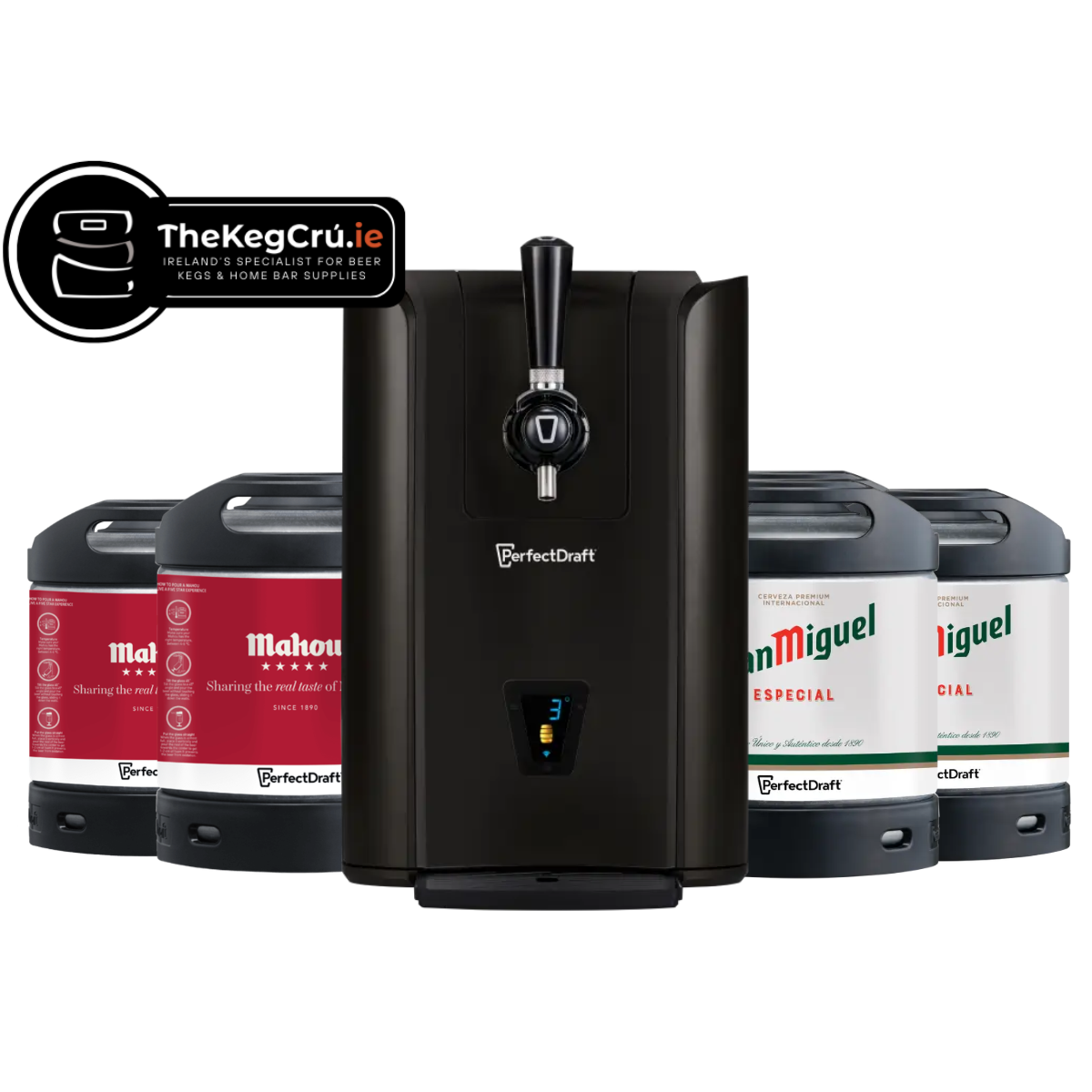 PerfectDraft - Mahou/San Miguel - Lager - 5.2 & 5.4% ABV - PerfectDraft Bundle - TheKegCru.ie