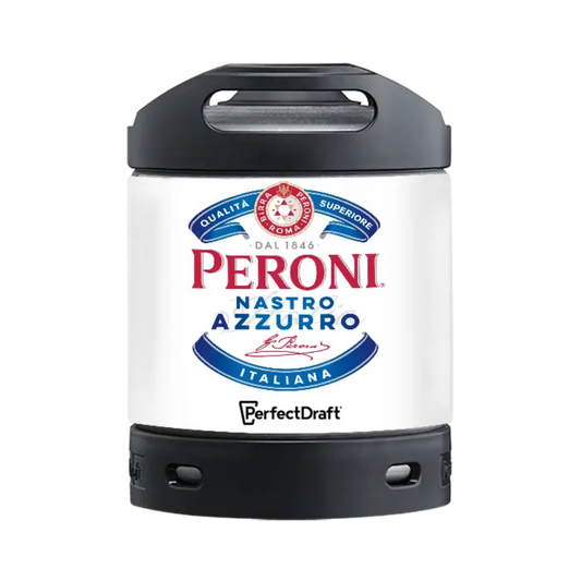 Peroni Nastro Azzurro PerfectDraft Keg - Lager - 5% ABV - 6L Perfect Draft Keg - TheKegCru.ie