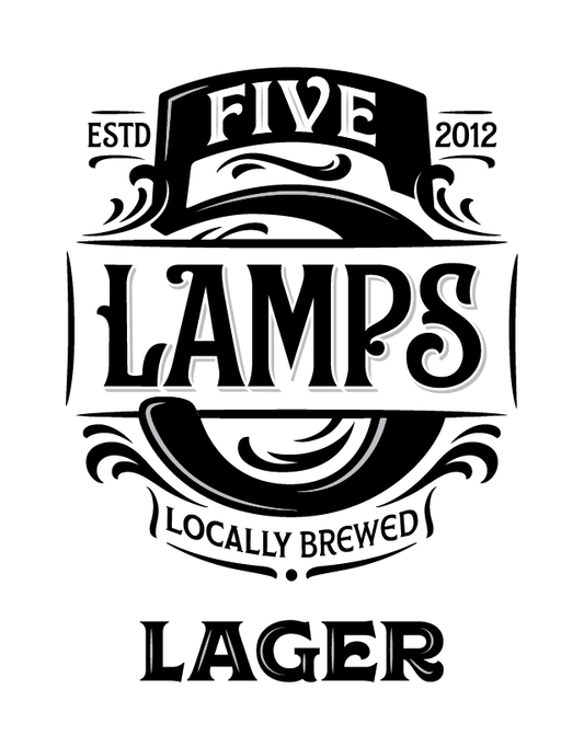 Five Lamps - Lager - 30L - Stainless Steel Keg - TheKegCru.ie