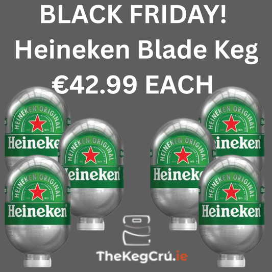 BLACK FRIDAY DEAL. HEINEKN BLADE KEG. €42.99 EACH X6 - TheKegCru.ie