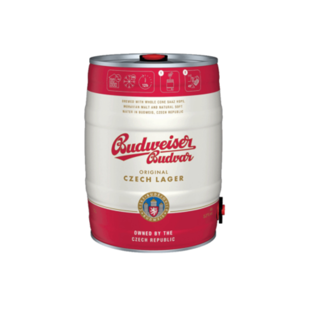 Budvar Original Czech Lager - Lager - 5% ABV - 5L Keg - TheKegCru.ie