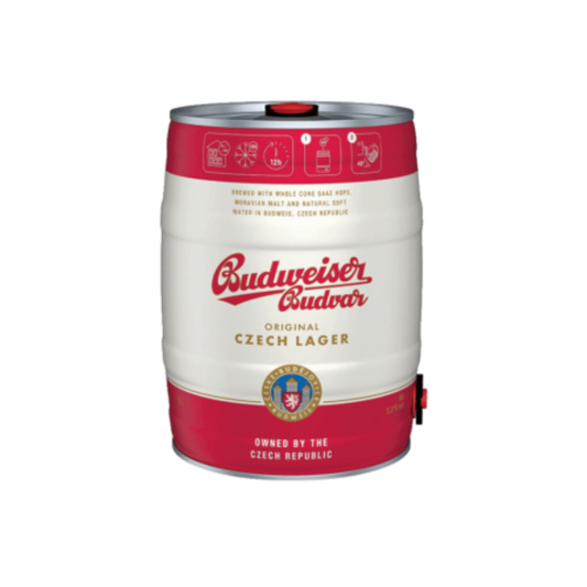 Budvar Original Czech Lager - Lager - 5% ABV - 5L Keg - TheKegCru.ie