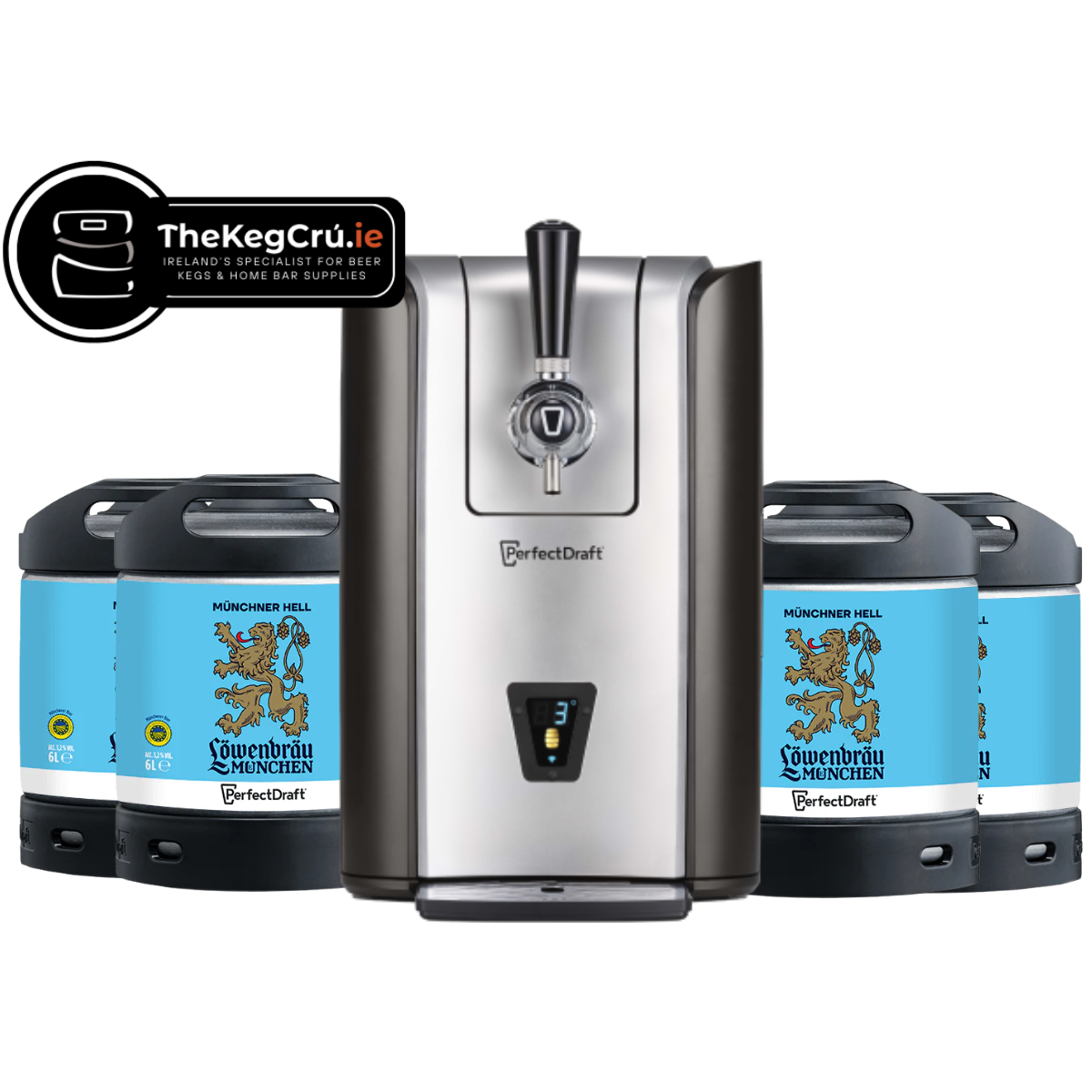 PerfectDraft - Lowenbrau - Lager - 5.2% - PerfectDraft Bundle - TheKegCru.ie