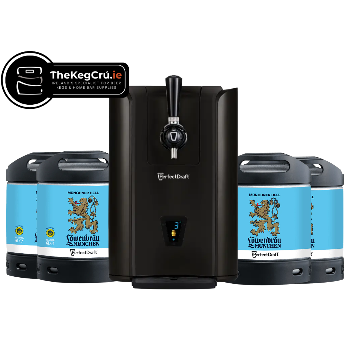PerfectDraft - Lowenbrau - Lager - 5.2% - PerfectDraft Bundle - TheKegCru.ie