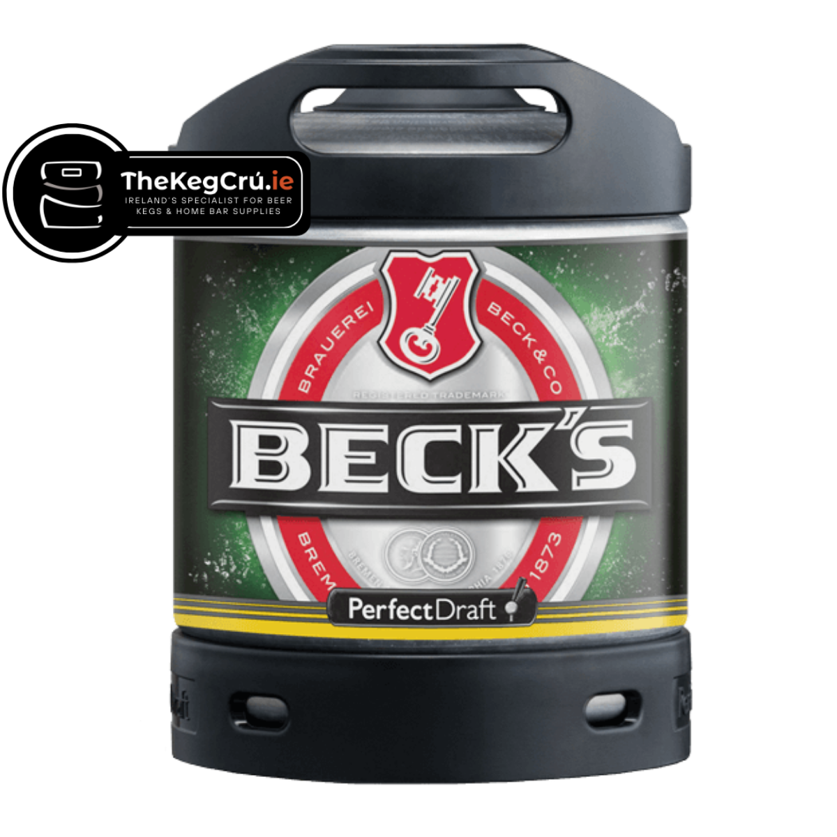 Becks PerfectDraft Keg – Lager – 4.9% ABV - 6L PerfectDraft Keg - TheKegCru.ie