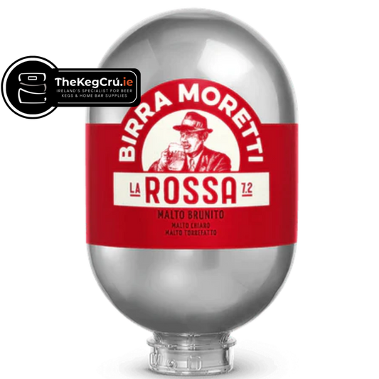 Birra Moretti La Rossa Blade Keg - 7.2% ABV - 8L Blade Keg - TheKegCru.ie