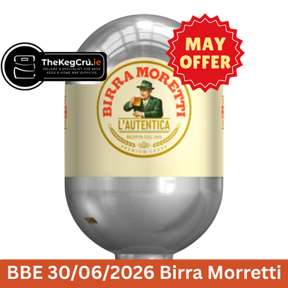 Birra Moretti L'Autentica - Blade Keg - Lager - 4.6% ABV - 8L - TheKegCru.ie