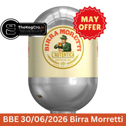 Birra Moretti L'Autentica - Blade Keg - Lager - 4.6% ABV - 8L - TheKegCru.ie