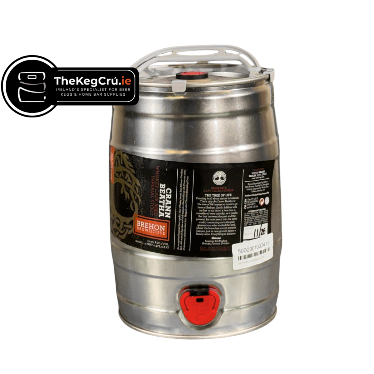 Brehon Crann Beatha - Barrel Aged Imperial Stout - 10% ABV - 5L Keg - TheKegCru.ie