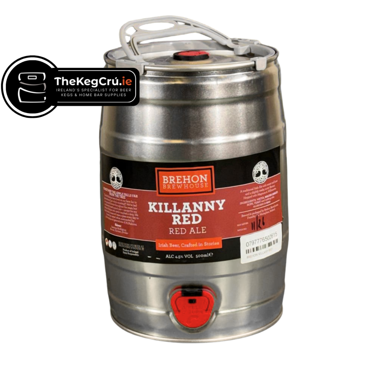 Brehon Killanny Red- Irish Red Ale - 4.5% ABV - 5L Keg - TheKegCru.ie