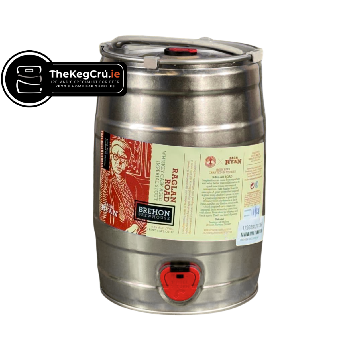 Brehon Raglan Road - Imperial Stout- 8.8% ABV - 5L Keg - TheKegCru.ie