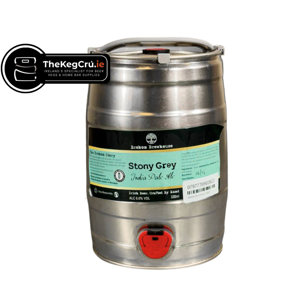Brehon Stony Grey - IPA - 6% ABV - 5L Keg - TheKegCru.ie