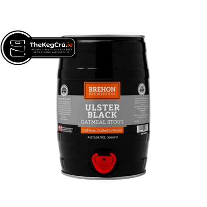 Brehon Ulster Black - Oatmeal Stout- 5% ABV - 5L Keg - TheKegCru.ie
